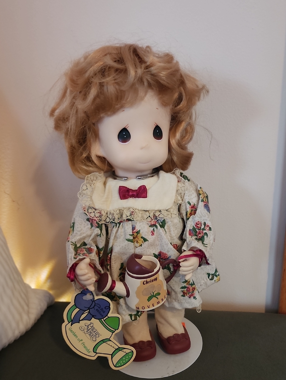 Precious Moments "Chrissy" November doll from the Garden of Friends collection